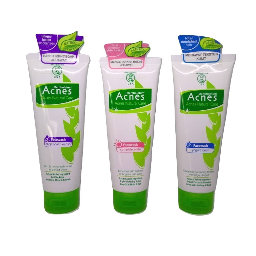 Acnes Complete White Face Wash - facial foam untuk kulit berminyak dan berjerawat