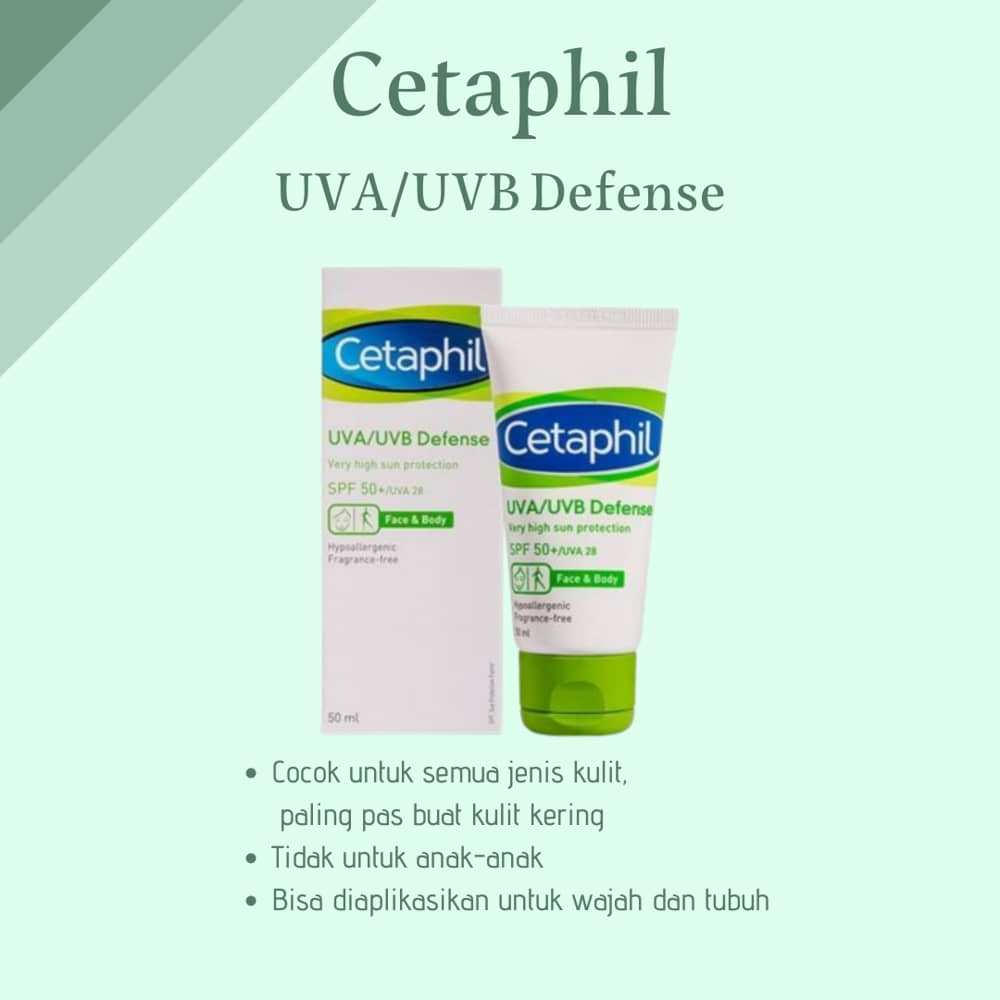 Cetaphil UVA UVB Defense SPF50+ UVA 28