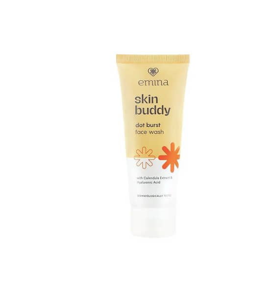 Emina Skin Buddy Dot Burst Face Wash - sabun cuci muka untuk kulit kering