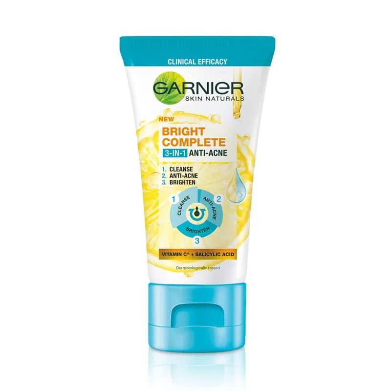 Garnier Bright Complete 3-In-1 Anti Acne Facial Wash