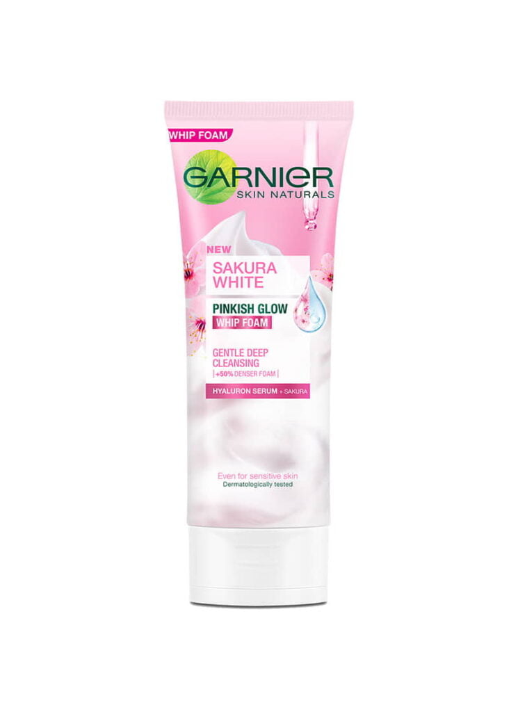 Garnier Sakura White Pinkish Glow Cleanser Whip Foam