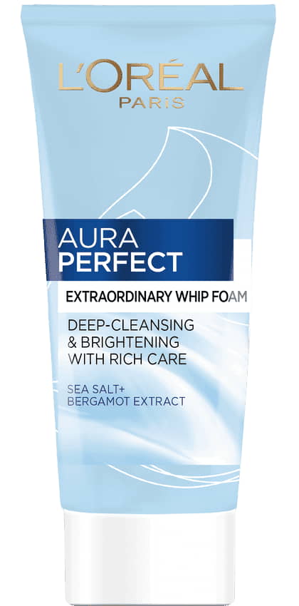 L'Oreal Paris Aura Perfect Extraordinary Whip Foam Facial Wash Brightening