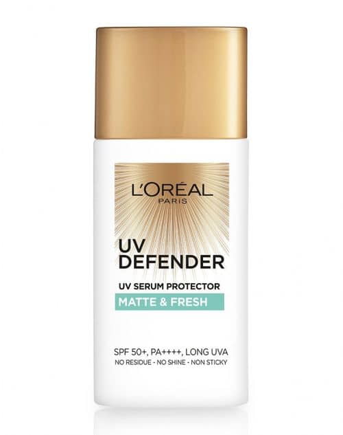 Sunscreen untuk kulit berjerawat L'Oreal UV Defender Matte & Fresh