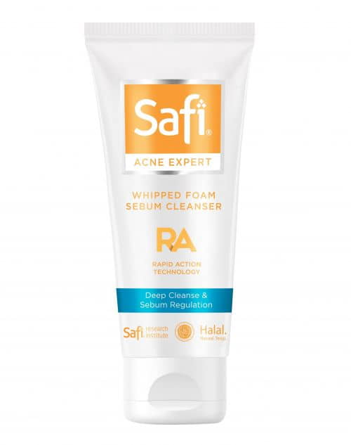 Safi Acne Expert Whipped Foam Sebum Cleanser - sabun cuci muka untuk kulit berjerawat