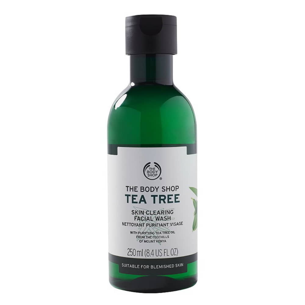 The Body Shop Tea Tree Skin Clearing Facial Wash - sabun muka untuk menghilangkan bekas jerawat