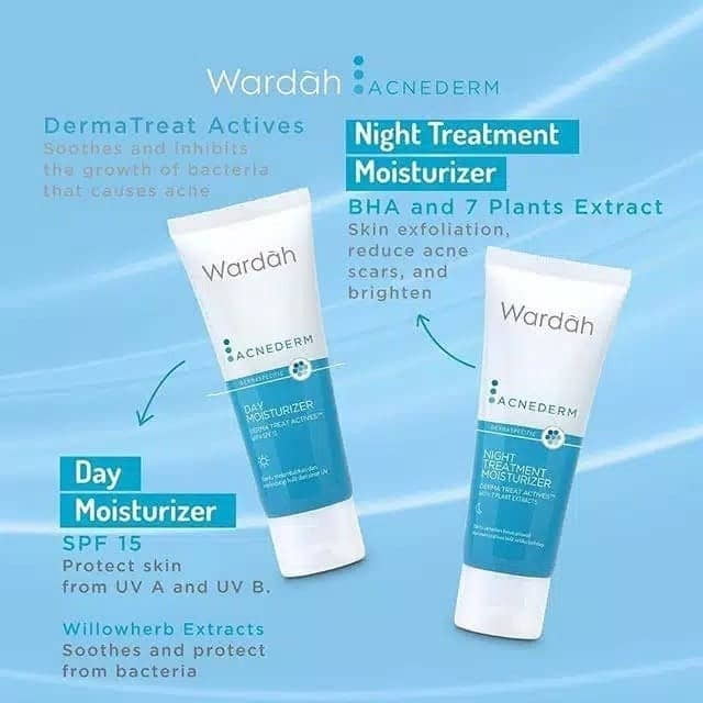 Wardah Acnederm Day and Night Moisturizer