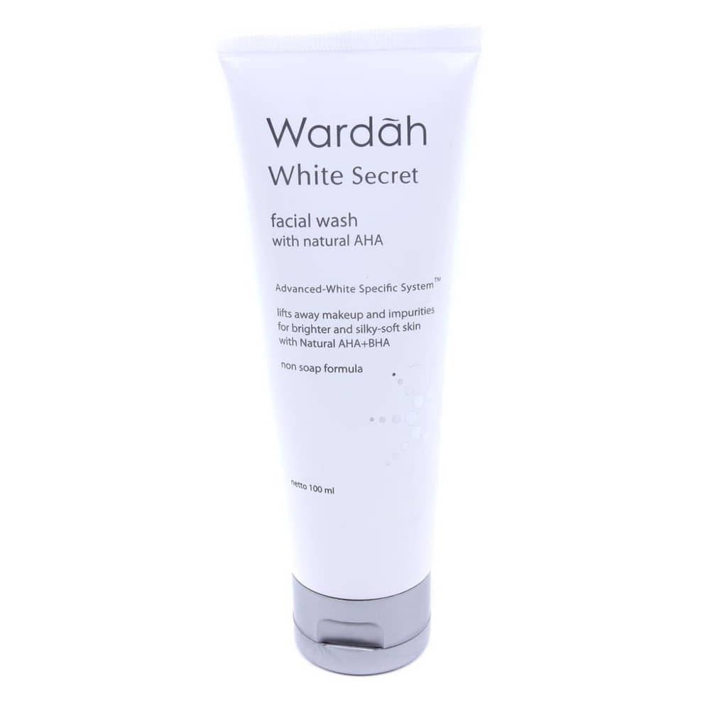 Wardah White Secret Facial Wash With AHA - facial wash untuk kulit berminyak