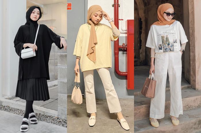 Padu padan oversized top