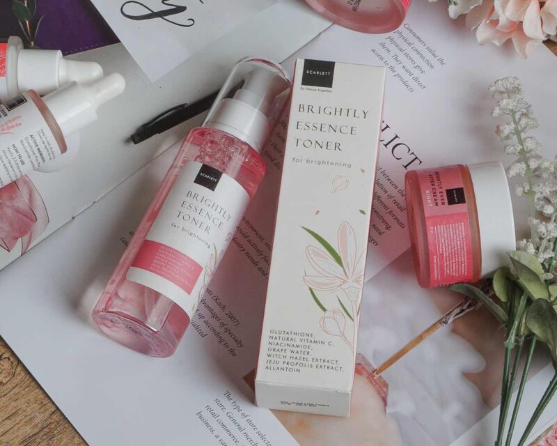 Cara Pakai Toner Scarlett Brightly Essence